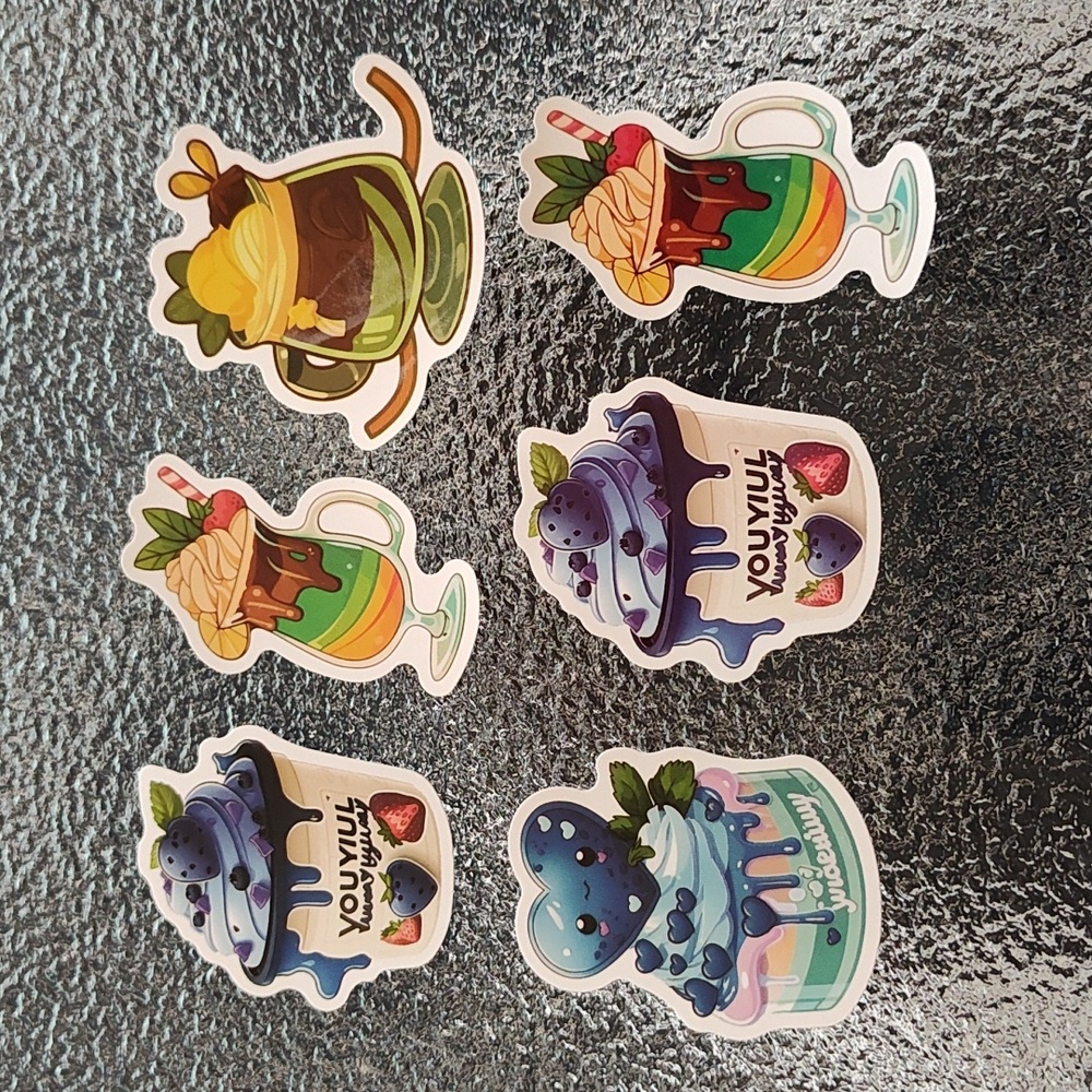 Stickers - Dessert Pack - Set of 6 - Bag #5 - NWOT